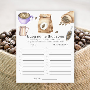 Baby braut Kaffee - Benennen Sie das Liedspiel