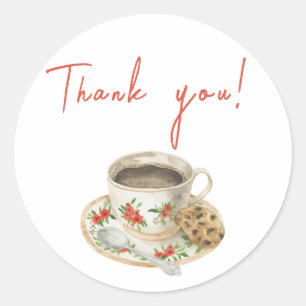 Baby braut Kaffee Danke Runder Aufkleber