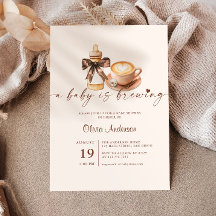 Baby braut Kaffee Genderneutrale Babyparty
