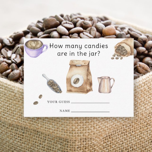 Baby Braut Kaffeetasse Wie viele Bonbons Begleitkarte (Von Creator hochgeladen)