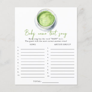 Baby braut Matcha - Name dieses Liedspiel