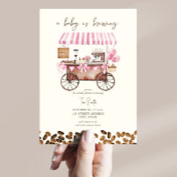 Baby braut Pink Coffee Cart Girl Baby Dusche