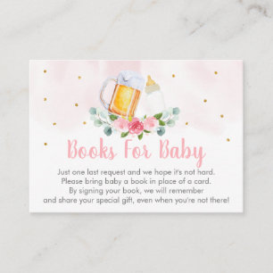 Baby Braut Pink Gold Baby Dusche Buchungsanfrage Begleitkarte