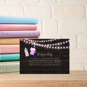 Baby braut rosa Babyduschbücher für Baby Begleitkarte