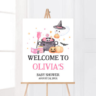 Baby braut rosa Halloween Baby Dusche Begrüßung Poster