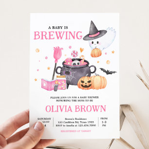 Baby braut rosa Halloween Baby Dusche Einladung