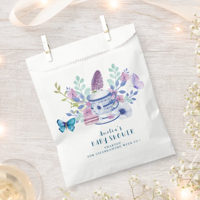 Baby Braut Tee Party Babydusche Danke Geschenktütchen (Ausgeschnitten)