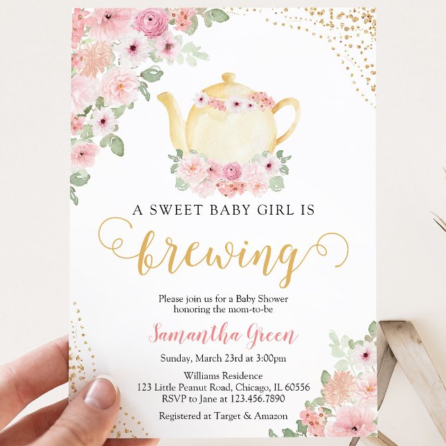 Baby Braut Tee Party Dusche Einladung (Von Creator hochgeladen)