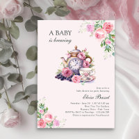 Baby braut Vintages Tee Party Pink Baby Dusche
