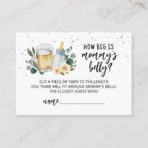 Baby braut, wie groß Mama's Bauchkarte ist Begleitkarte