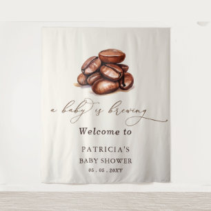 Baby Brechen Coffee Baby Dusche Begrüßungszeichen Wandteppich