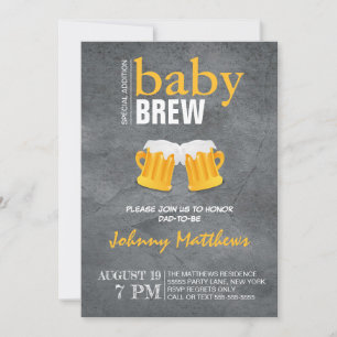 Baby Brew Beer Celebration für Vater Einladung