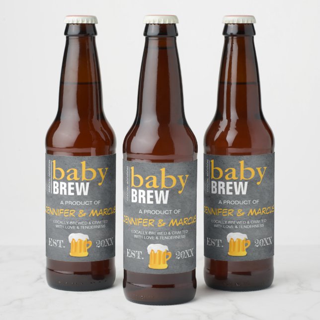 Baby Brew Beer Flasche Aufkleber (Flaschen)