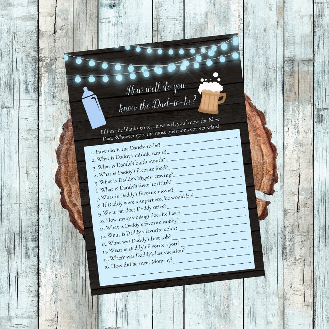 Baby Brewing Blue, das das beste Vater kennt Einladung (Von Creator hochgeladen)