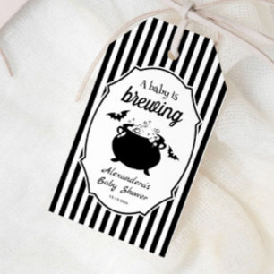 Baby Brewing Halloween Baby Shower Geschenkanhänge Geschenkanhänger