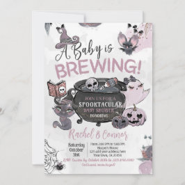 Baby Brewing Hallowen Baby Shower Einladung