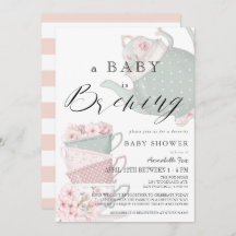 Baby Brewing Pink Tea Party Drive by Baby Shower