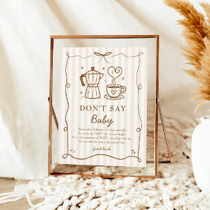 Baby Brewing Say Baby Game Poster nicht