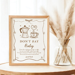 Baby Brewing Say Baby Game Poster nicht