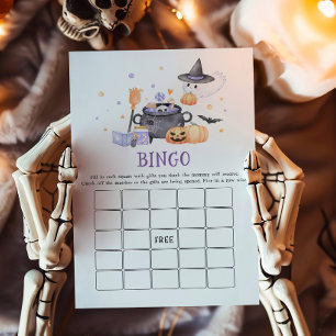 Baby bricht Lila Halloween Bingo Game