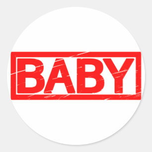 Baby-Briefmarke Runder Aufkleber