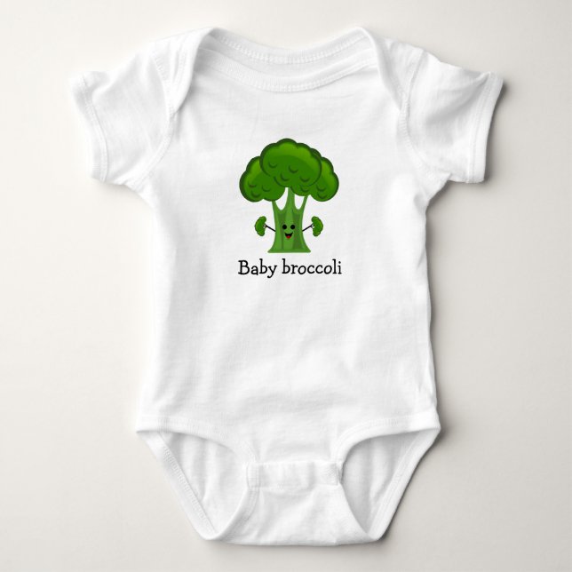 Baby Brokkoli Strampler (Vorderseite)