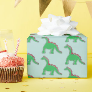 Baby Brontosaurus Cartoon Dinosaur Accessoire Geschenkpapier