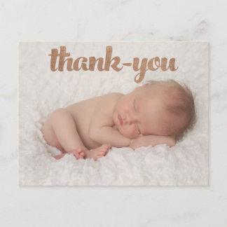 Baby Bronze Vielen Dank, dass Sie das Foto zur Ank Postkarte