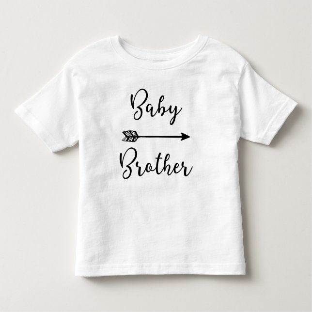 Baby Brother ~ Brother Designs Arrow Kleinkind T-shirt (Vorderseite)