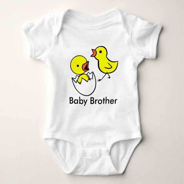 "Baby Brother" Niedliches Shirt "Little Chickens S (Vorderseite)