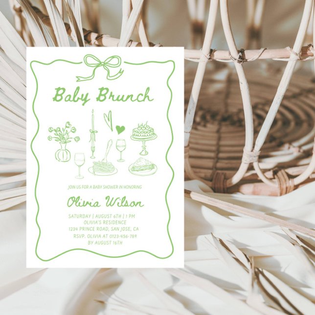 Baby Brunch Babydusche Einladung (Von Creator hochgeladen)