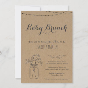 Baby Brunch Einladung zur Kraft Hintergrund