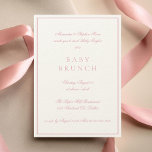 Baby Brunch Elegant Formal Calligraphy Pink Einladung<br><div class="desc">Feiern Sie die Ankunft Ihres kleinen im Stil mit unserem Baby Brunch Elegant formale Kalligraphie Pink Einladung! Mit einem ausgeklügelten Kalligraphieskript auf einem weichen rosa Hintergrund Set diese Einladung den Ton für eine schicke und herzliche Ansammlung. Es ist für Eltern gedacht, die ein besonderes Brunch veranstalten, um ihr neues Baby...</div>
