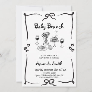 Baby Brunch Gender Neutral Baby Dusche Einladung