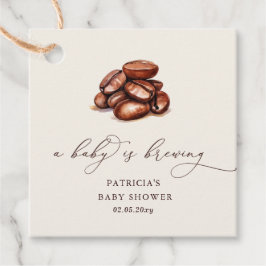 Baby brütet Coffee Gender Neutral Baby Dusche Geschenkanhänger