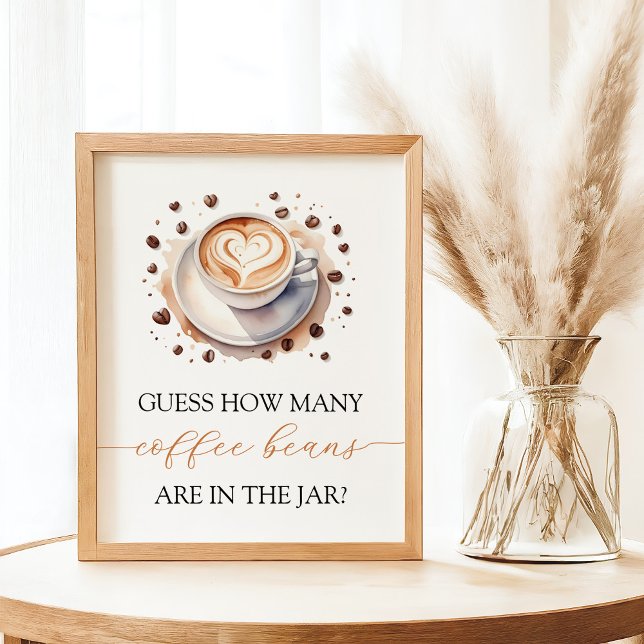 Baby brütet Kaffee Bean Guessing Game-Zeichen Poster (Von Creator hochgeladen)
