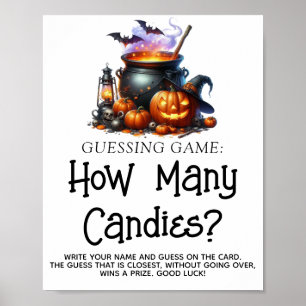 Baby brütet neutrales Baby Shower Guessing Game Poster