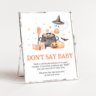 Baby brütet Orange Don't Say Baby Poster