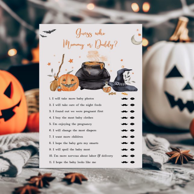 Baby brütet Ratschläge, wer Mama oder Daddy Game (Baby is Brewing Baby Shower Guess who Mommy or Daddy Game)