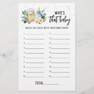 Baby brütet, wer das Baby-Foto-Spiel ist