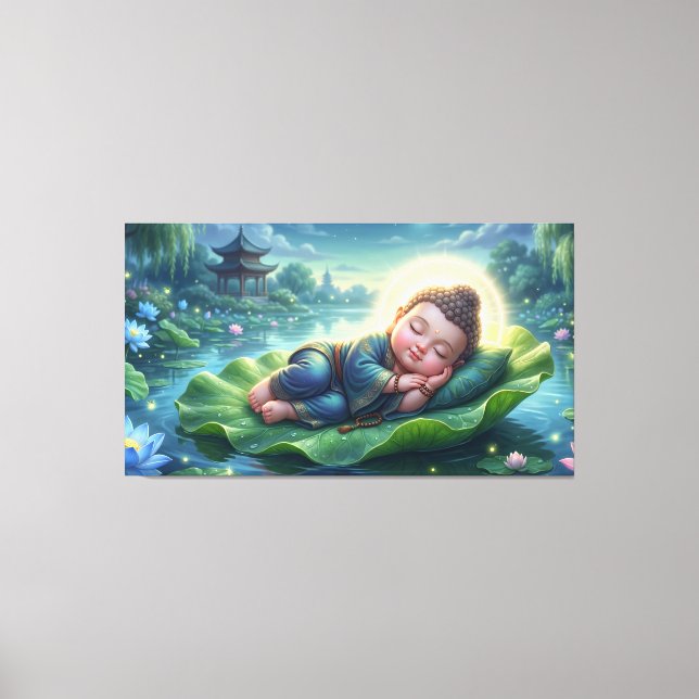 Baby Buddha Leinwanddruck (Vorderseite)