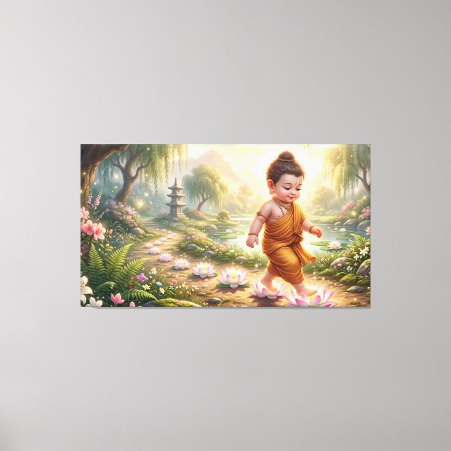 Baby Buddha Leinwanddruck (Vorderseite)