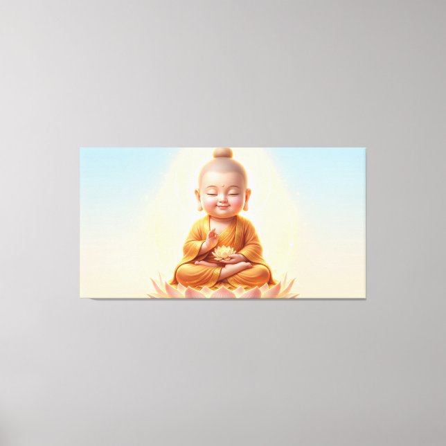 Baby Buddha Leinwanddruck (Vorderseite)
