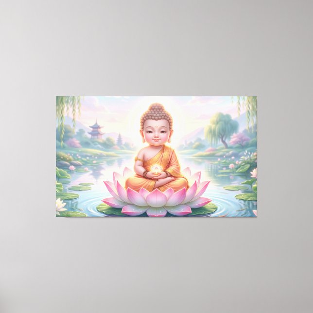 Baby Buddha Leinwanddruck (Vorderseite)