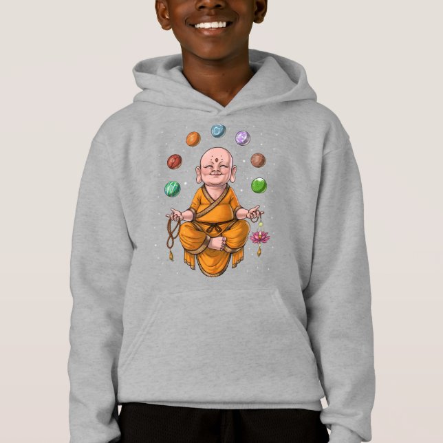 Baby Buddha Meditation Hoodie (Vorderseite)