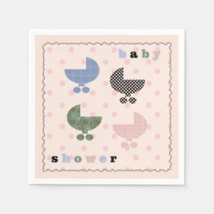 Baby Buggy Girl Babyduschpapier Napkins Serviette