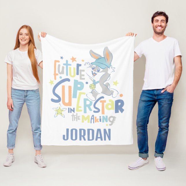 Baby BUGS BUNNY™ Future Superstar im Training Fleecedecke (Beispiel)