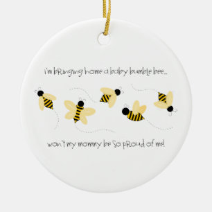 Baby Bumble Bee Keramik Ornament