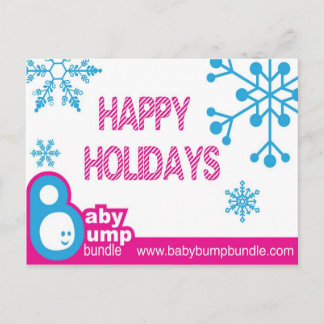 Baby Bump Bundle Holiday Postkarte