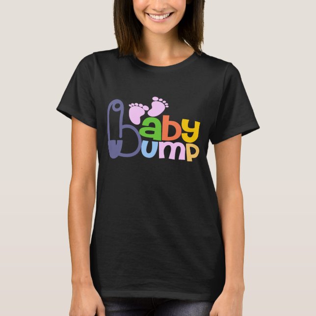 Baby Bump Maternity T-Shirts (Vorderseite)